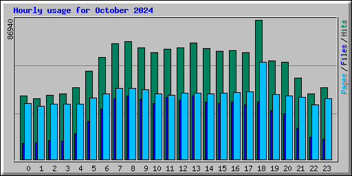 Hourly usage for October 2024